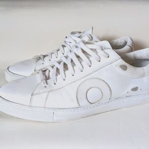 Oliver Cabell Low 1 Distressed white sneakers size 10